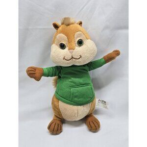2008 Nanco Alvin and the Chipmunks 9” Theodore Stuffed Animal Plush Toy Cute